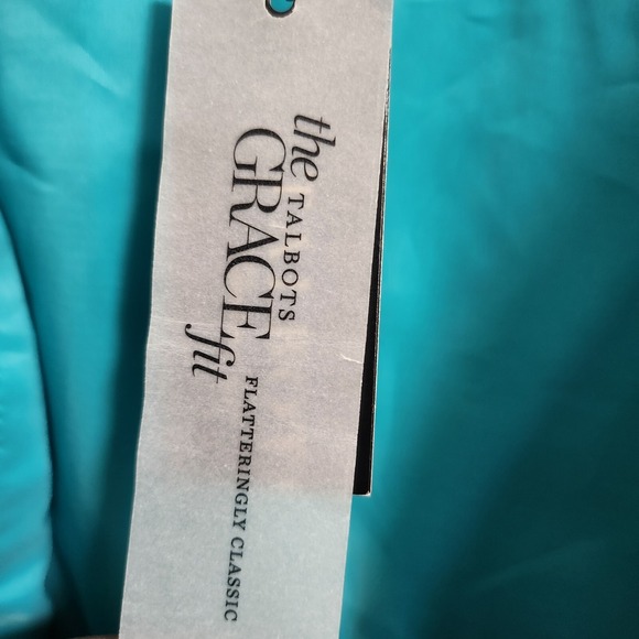 Talbots Double Breasted Grace Fit Blazer Cotton‎ Silk Blend - Picture 9 of 10